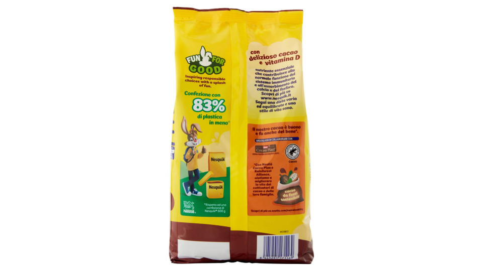 Nesquik Preparato Solubile Per Bevanda Con Cacao Magro Sacchetto 800 G
