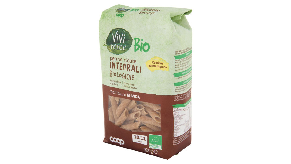 Penne Rigate Integrali Biologiche 500 G