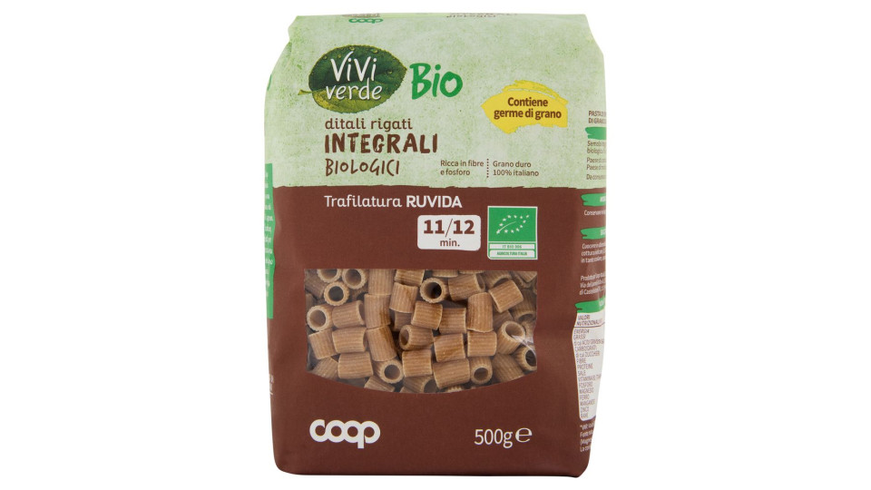 Ditali Rigati Integrali Biologici 500 G