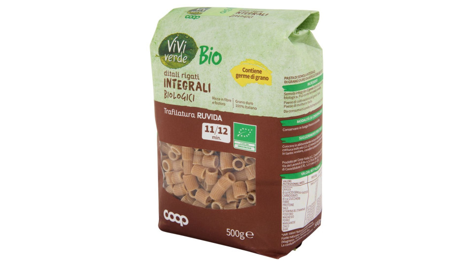 Ditali Rigati Integrali Biologici 500 G