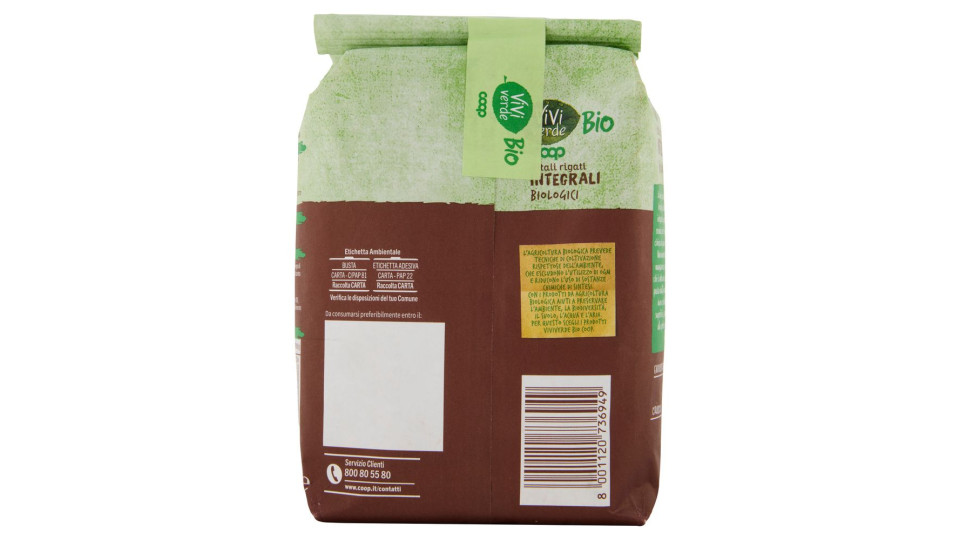Ditali Rigati Integrali Biologici 500 G