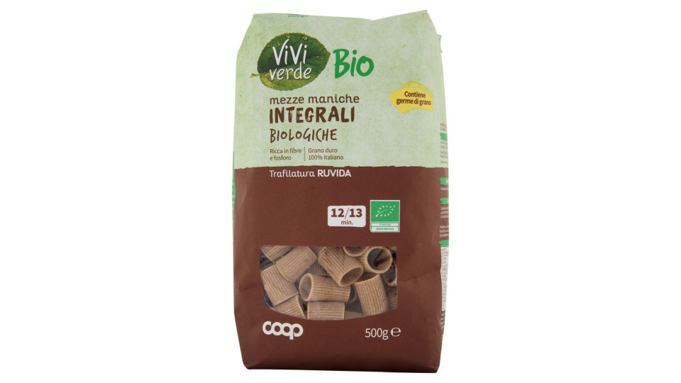 Mezze Maniche Integrali Biologiche 500 G