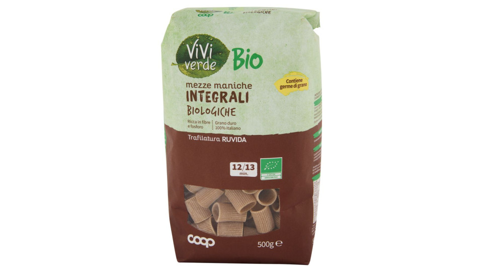 Mezze Maniche Integrali Biologiche 500 G