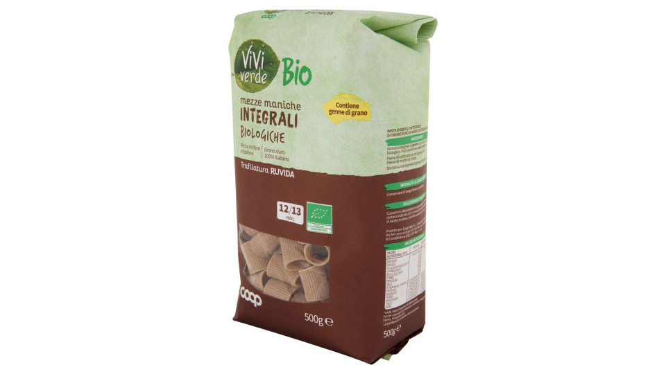 Mezze Maniche Integrali Biologiche 500 G