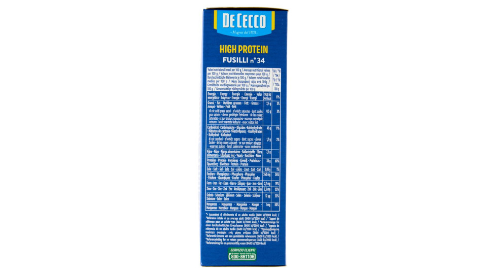 Pde Cecco High Protein Fusilli N° 34 400 G