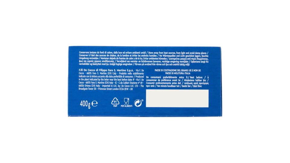Pde Cecco High Protein Fusilli N° 34 400 G