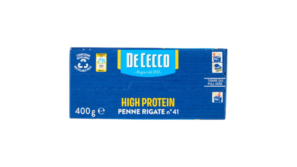 De Cecco High Protein Penne Rigate N° 41 400 G
