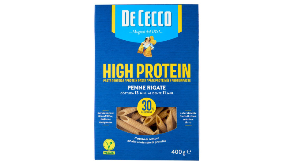 De Cecco High Protein Penne Rigate N° 41 400 G