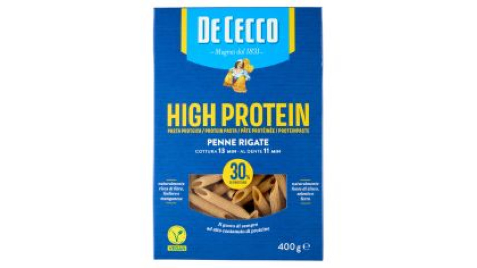 De Cecco High Protein Penne Rigate N° 41 400 G