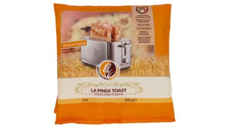 Riccionepiadina La Pinsa Toast Di Riccione Piadina 4 Pz 200 G