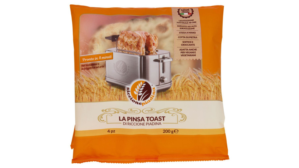 Riccionepiadina La Pinsa Toast Di Riccione Piadina 4 Pz 200 G