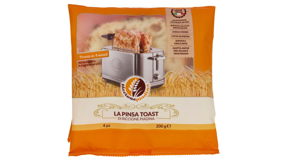 Riccionepiadina La Pinsa Toast Di Riccione Piadina 4 Pz 200 G
