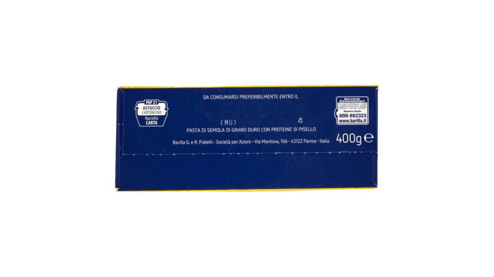 Barilla Protein+ Fusilli, Pasta Ricca Di Proteine Di Origine Vegetale, 400 G