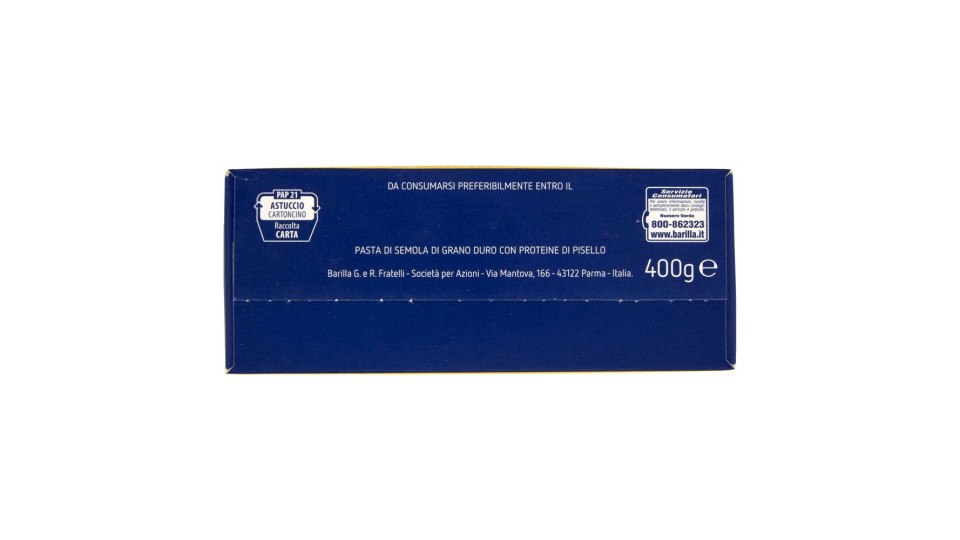 Barilla Protein+ Penne Rigate, Pasta Ricca Di Proteine Di Origine Vegetale, 400 G