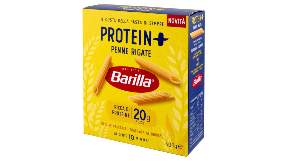 Barilla Protein+ Penne Rigate, Pasta Ricca Di Proteine Di Origine Vegetale, 400 G