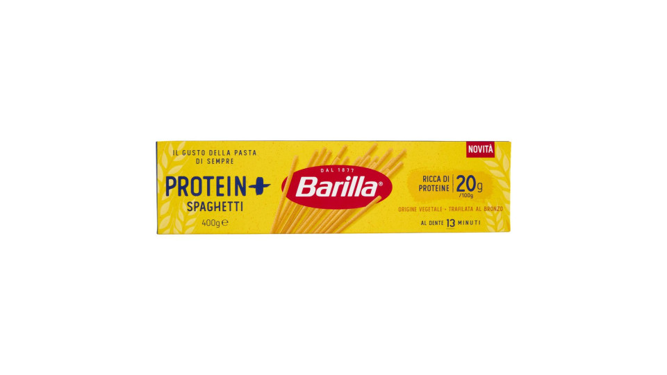 Barilla Protein+ Spaghetti, Pasta Ricca Di Proteine Di Origine Vegetale, 400 G