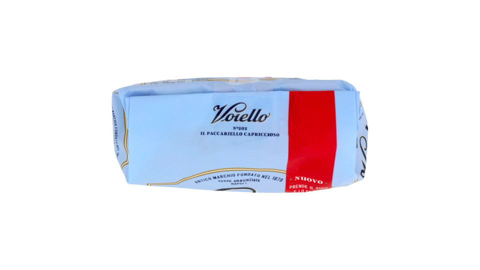 Voiello Pasta Il Paccariello Capriccioso N°202 Grani 100% Italiani Trafilata Bronzo 500g