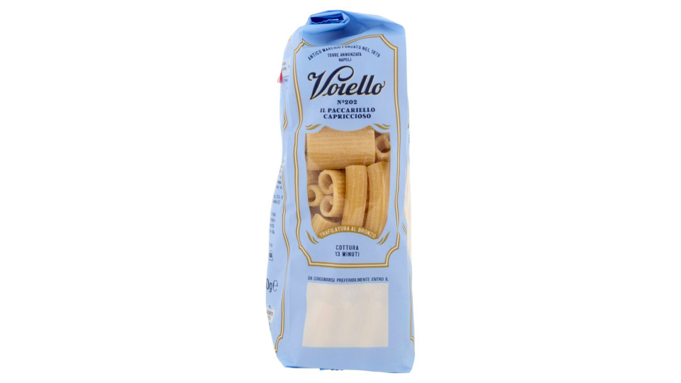 Voiello Pasta Il Paccariello Capriccioso N°202 Grani 100% Italiani Trafilata Bronzo 500g