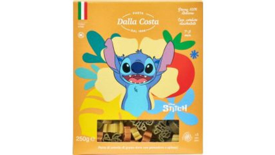 Pasta Di Semola Di Grano Duro Con Pomodoro E Spinaci Stitch Dalla Costa 250 G