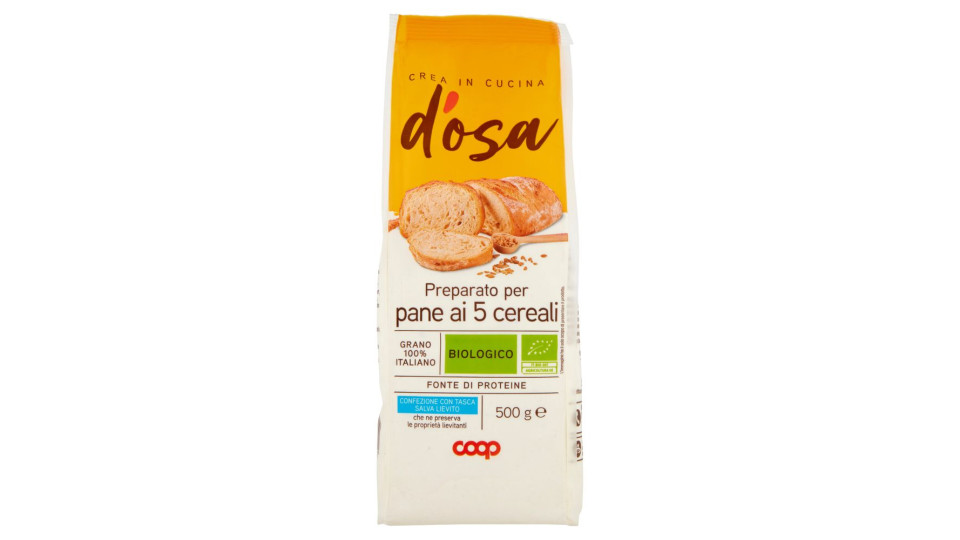 Preparato Per Pane Ai 5 Cereali Biologico 500 G