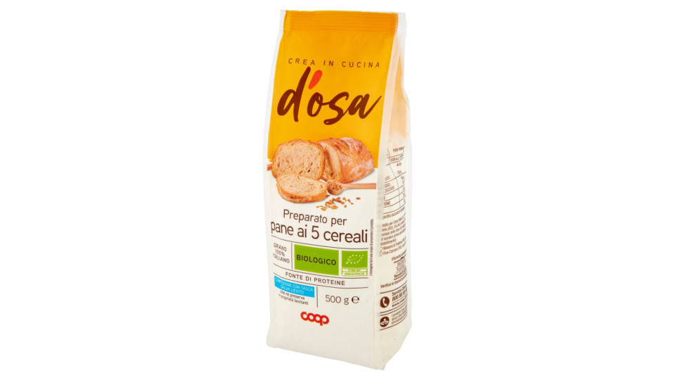 Preparato Per Pane Ai 5 Cereali Biologico 500 G