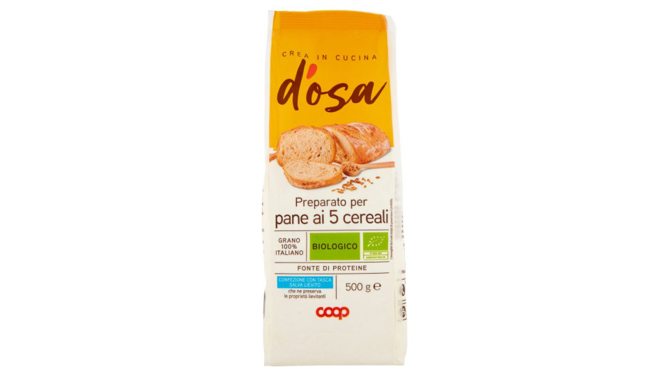Preparato Per Pane Ai 5 Cereali Biologico 500 G