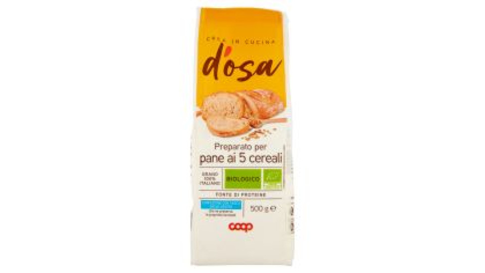 Preparato Per Pane Ai 5 Cereali Biologico 500 G