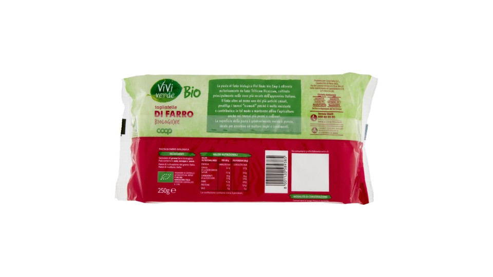 Tagliatelle Di Farro Biologiche 250 G