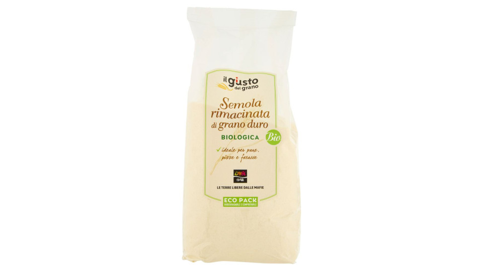 Libera Terra Il Giusto Gusto Del Grano Semola Rimacinata Di Grano Duro Biologica 500 G