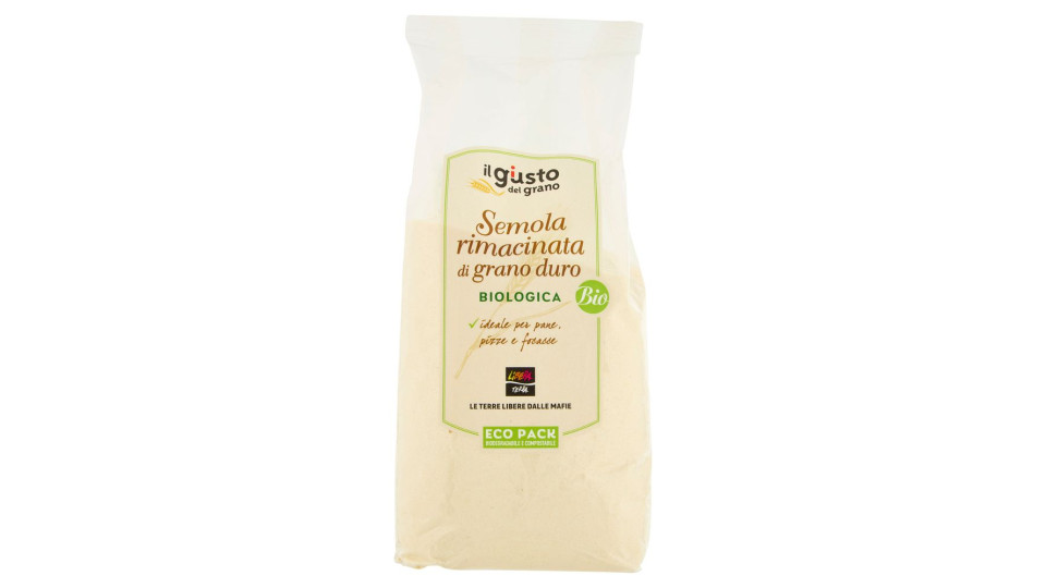 Libera Terra Il Giusto Gusto Del Grano Semola Rimacinata Di Grano Duro Biologica 500 G