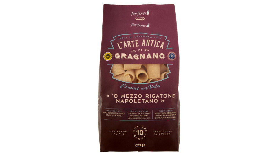 Pasta Di Gragnano I.g.p. « 'o Mezzo Rigatone Napoletano » 500 G
