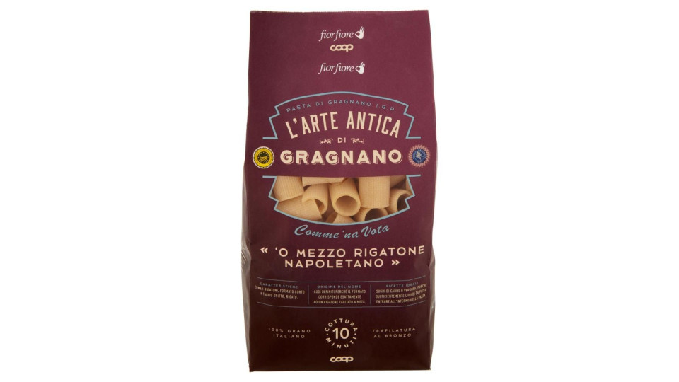 Pasta Di Gragnano I.g.p. « 'o Mezzo Rigatone Napoletano » 500 G