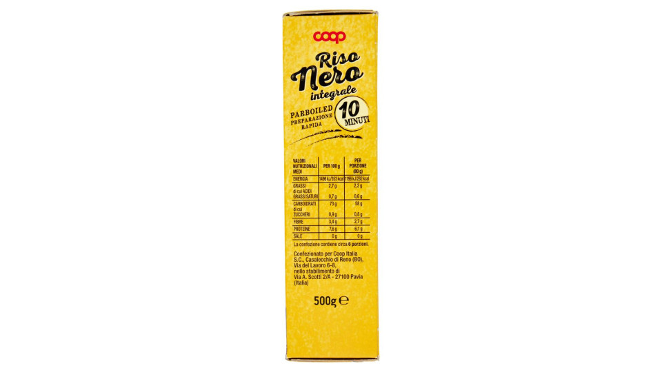 Riso Nero Integrale 10 Minuti 500 G
