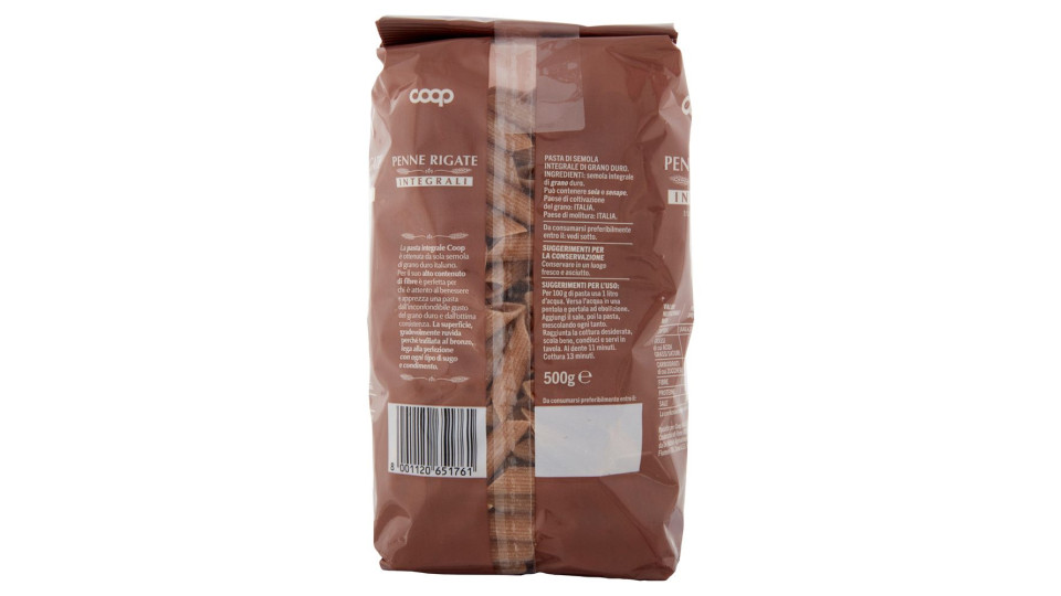 Penne Rigate Integrali 500 G