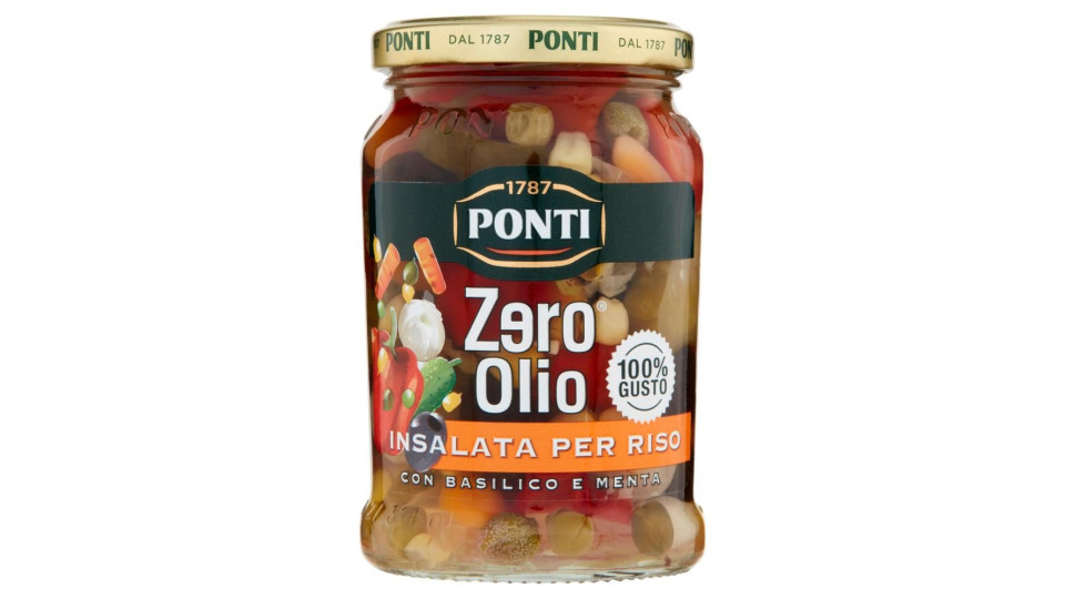 Ponti Zero Olio Insalata Per Riso Con Basilico E Menta 300 G