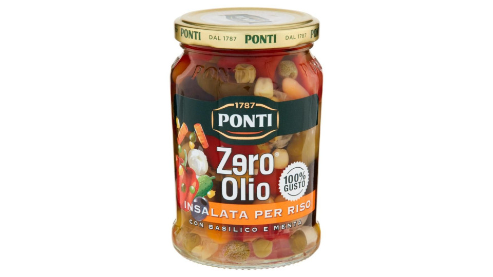 Ponti Zero Olio Insalata Per Riso Con Basilico E Menta 300 G