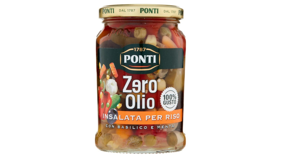 Ponti Zero Olio Insalata Per Riso Con Basilico E Menta 300 G