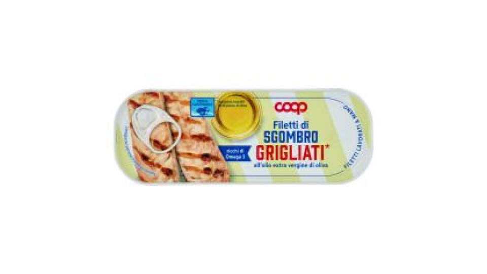 Filetti Di Sgombro Grigliati* All'olio Extra Vergine Di Oliva 120 G