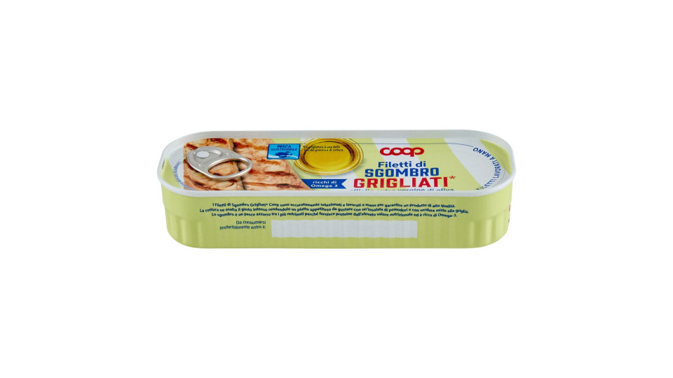 Filetti Di Sgombro Grigliati* All'olio Extra Vergine Di Oliva 120 G