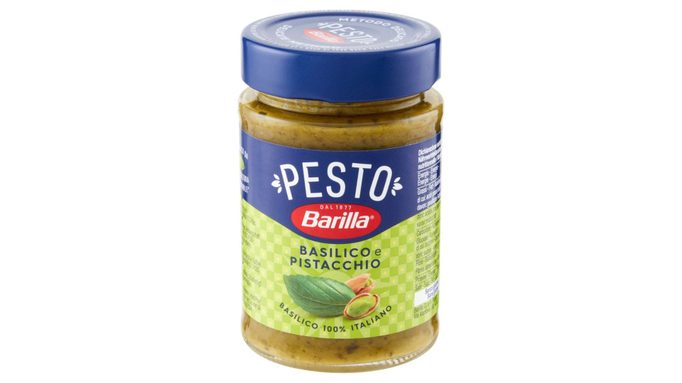 Barilla Pesto Basilico E Pistacchio Condimento E Sugo Per Pasta 190 G