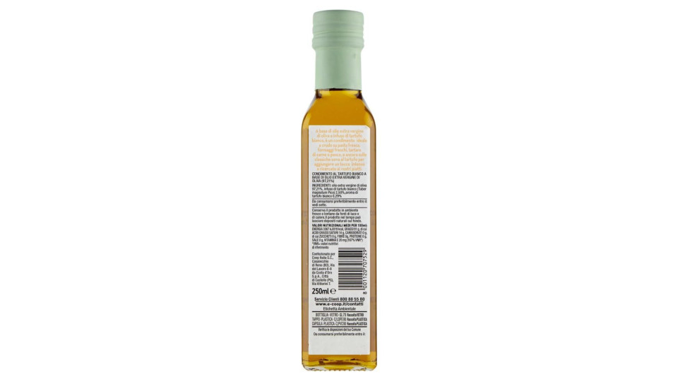 Condimento Al Tartufo A Base Di Olio Extra Vergine Di Oliva 250 Ml