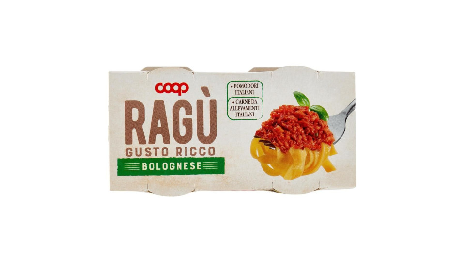 Ragù Gusto Ricco Bolognese 2 X 180 G