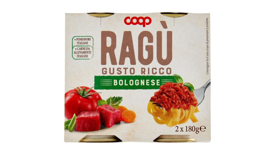 Ragù Gusto Ricco Bolognese 2 X 180 G