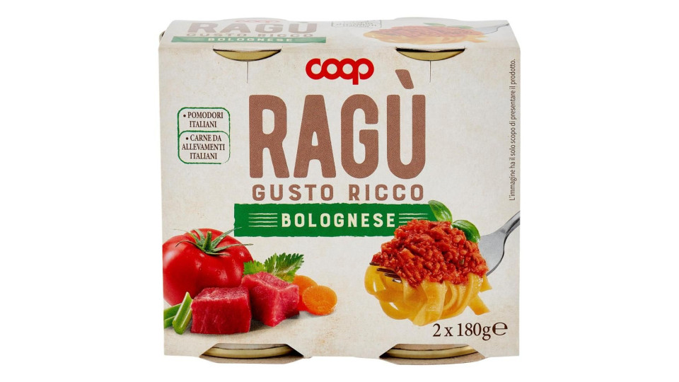 Ragù Gusto Ricco Bolognese 2 X 180 G