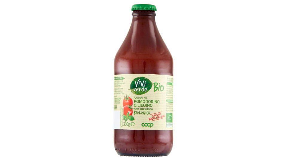 Salsa Di Pomodorino Ciliegino Con Basilico Biologica 330 G