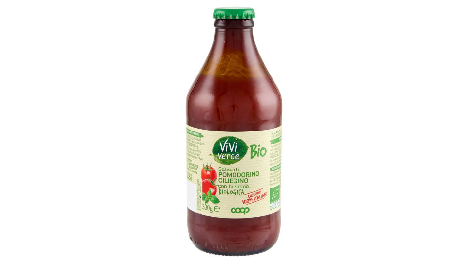 Salsa Di Pomodorino Ciliegino Con Basilico Biologica 330 G