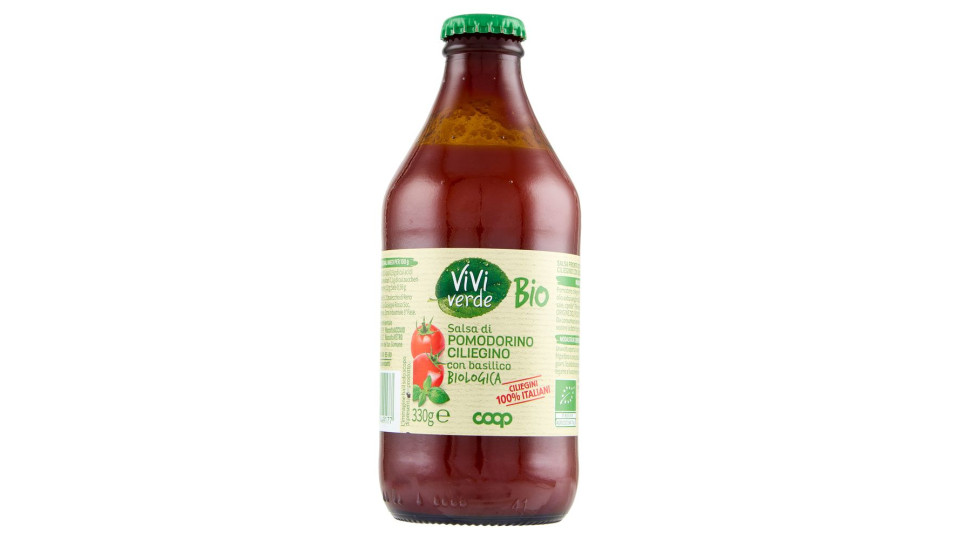 Salsa Di Pomodorino Ciliegino Con Basilico Biologica 330 G