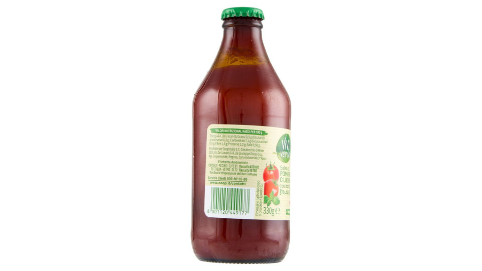 Salsa Di Pomodorino Ciliegino Con Basilico Biologica 330 G