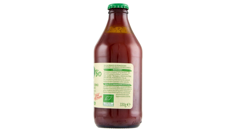Salsa Di Pomodorino Ciliegino Con Basilico Biologica 330 G
