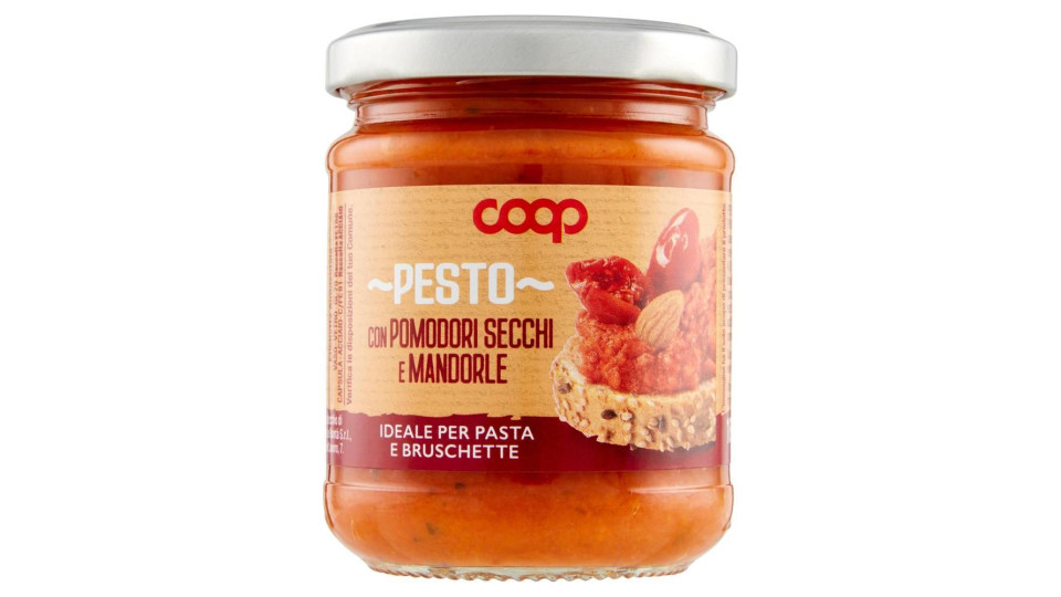 Pesto Con Pomodori Secchi E Mandorle 180 G